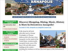 Tablet Screenshot of downtownannapolis.org